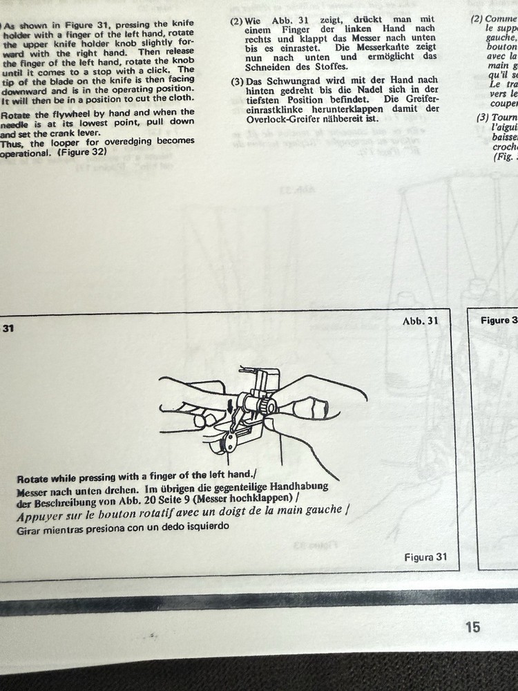 Baby Lock EA-605 Serger Instructions Booklet / Part Replacement Serger