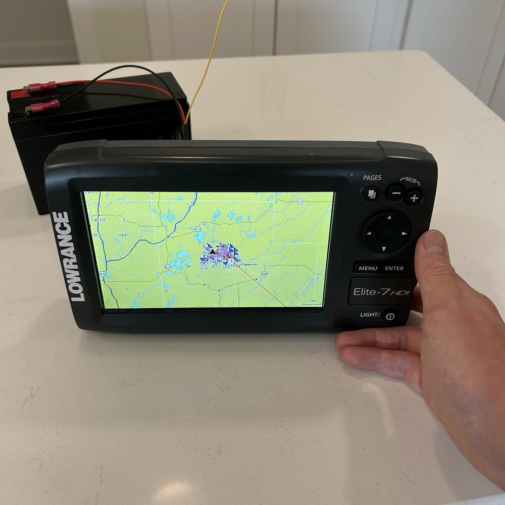 Lowrance Elite-7 HDI Fishfinder GPS Chartplotter System W/ Transducer