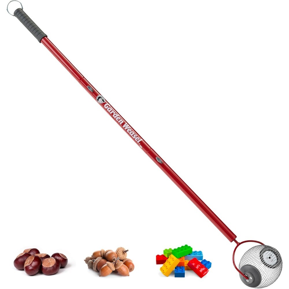 Small Nut Gatherer Roller, Steel Cage Yard Picker Tool