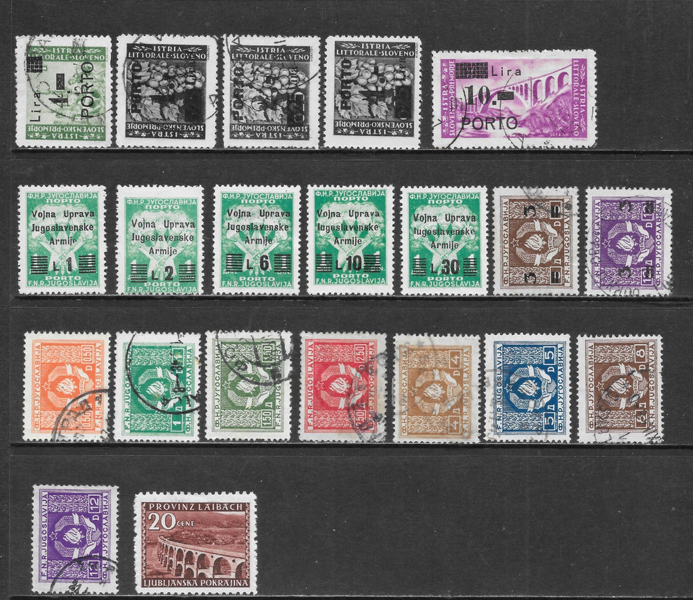 YUGOSLAVIA VARIOUS MINT & USED - POSTAGE/BOB ISSUES 1876 - 1883