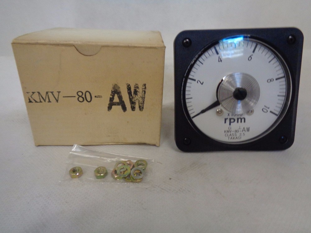NEW TAKAGI KMV-80-AW  CLASS 2.5 TACHOMETER