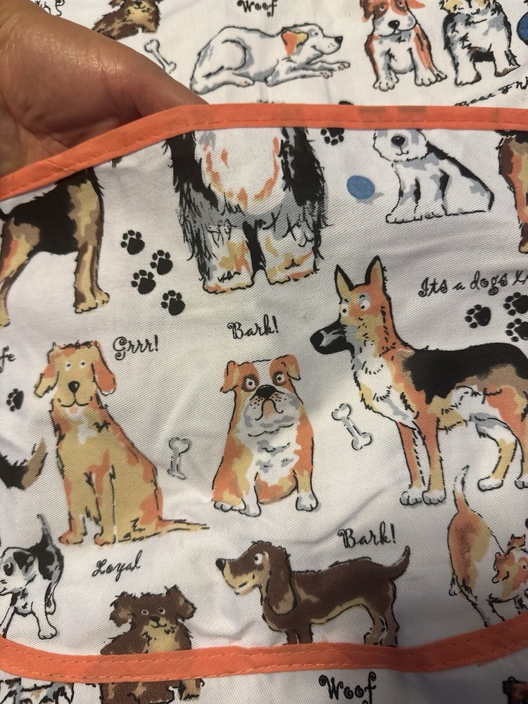 Dog Print Apron