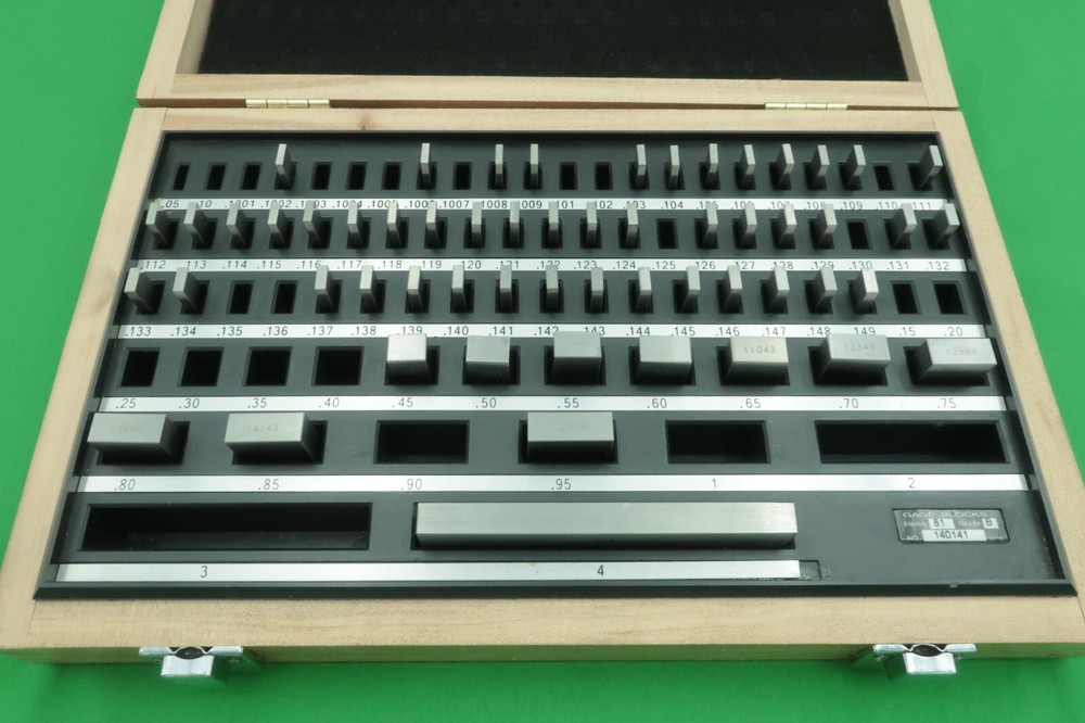 Starrett RS81B Gage Block Set Incomplete 57 Piece