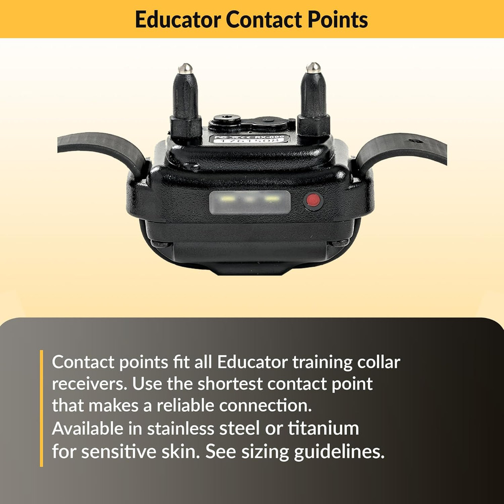 Educator 5/8" Contact Points - Short/Medium Coat Dogs - Receiver Probes