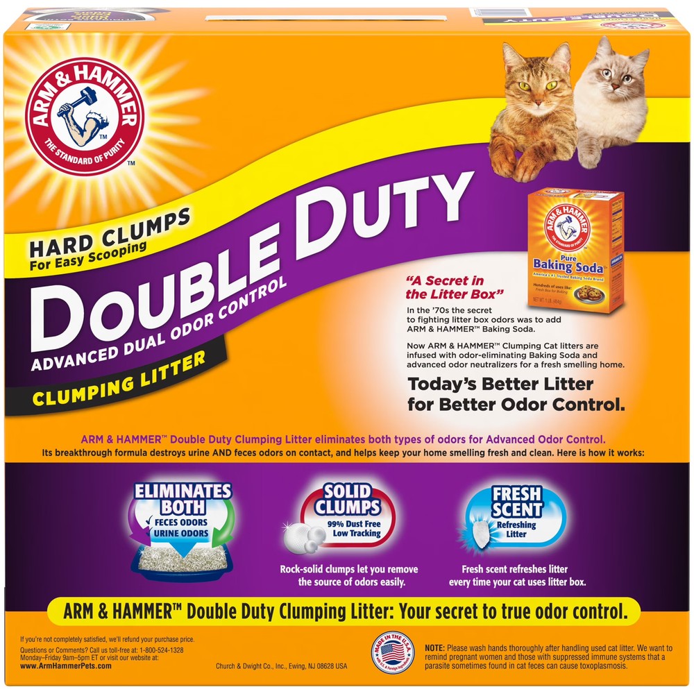 Double Duty Cat Litter, Advanced Odor Control Clumping Cat Litter, Scented