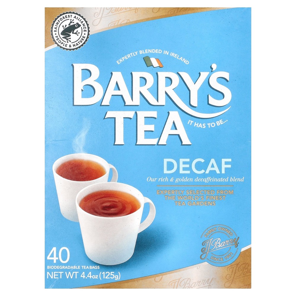 Decaf Blend, 40 Tea Bags, 4.4 oz (125 g)