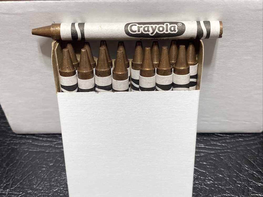 (16) Crayola Crayons (antique brass) BULK