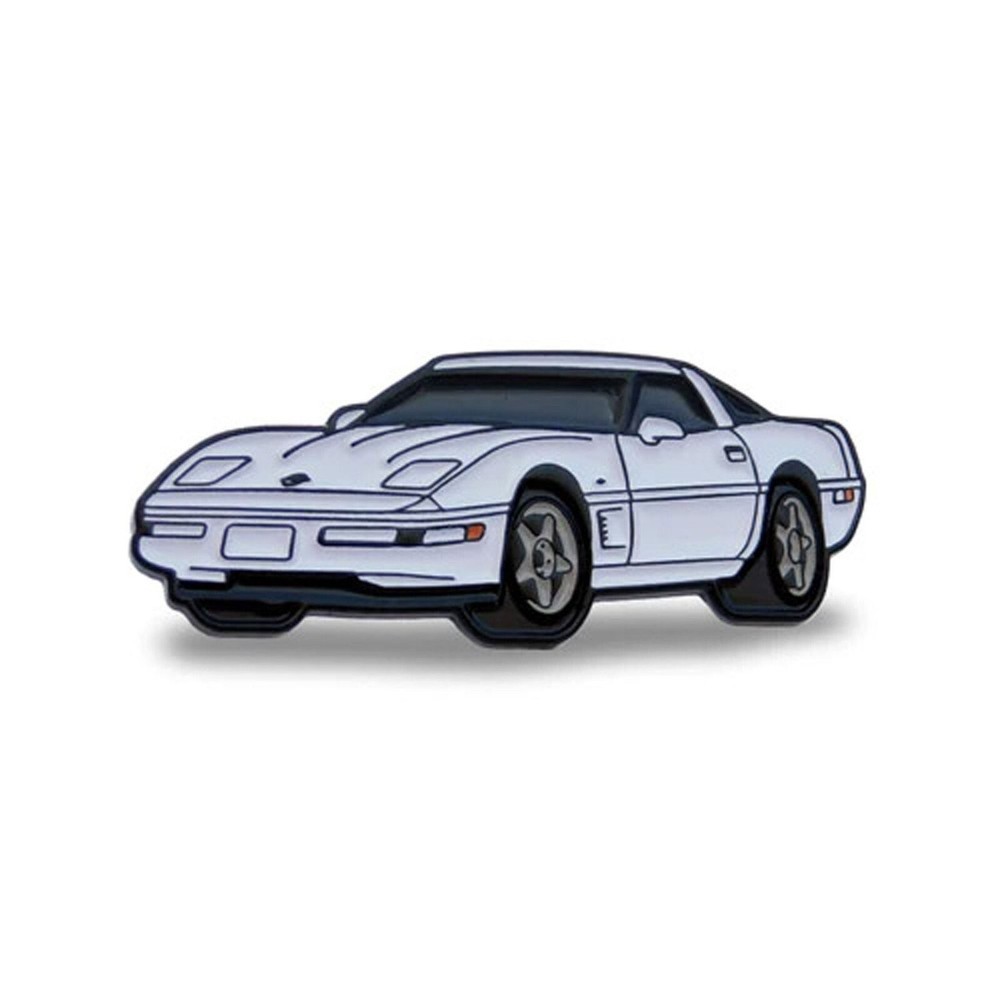 1984-1996 C4 Corvette White Hat Lapel Pin