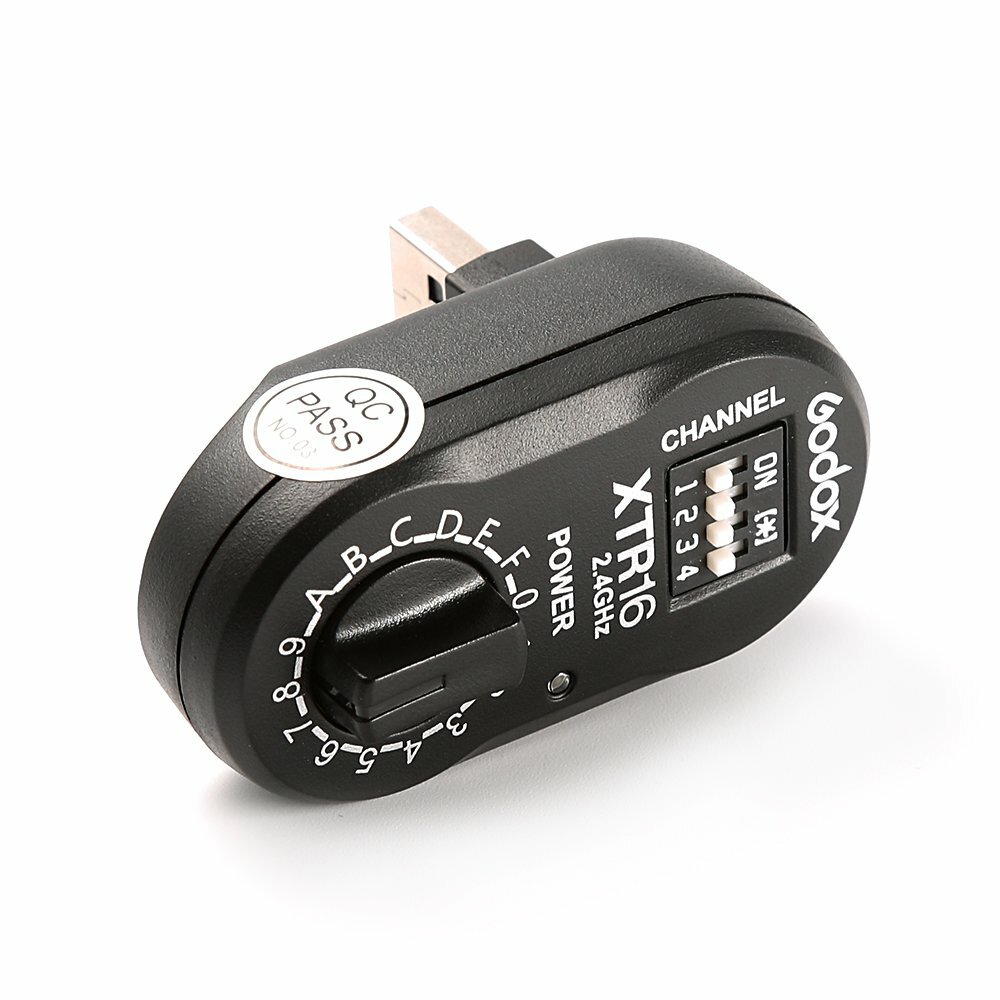 US Godox XT-16 2.4G Flash Trigger Transmitter & Receiver Kit For Studio Flashes