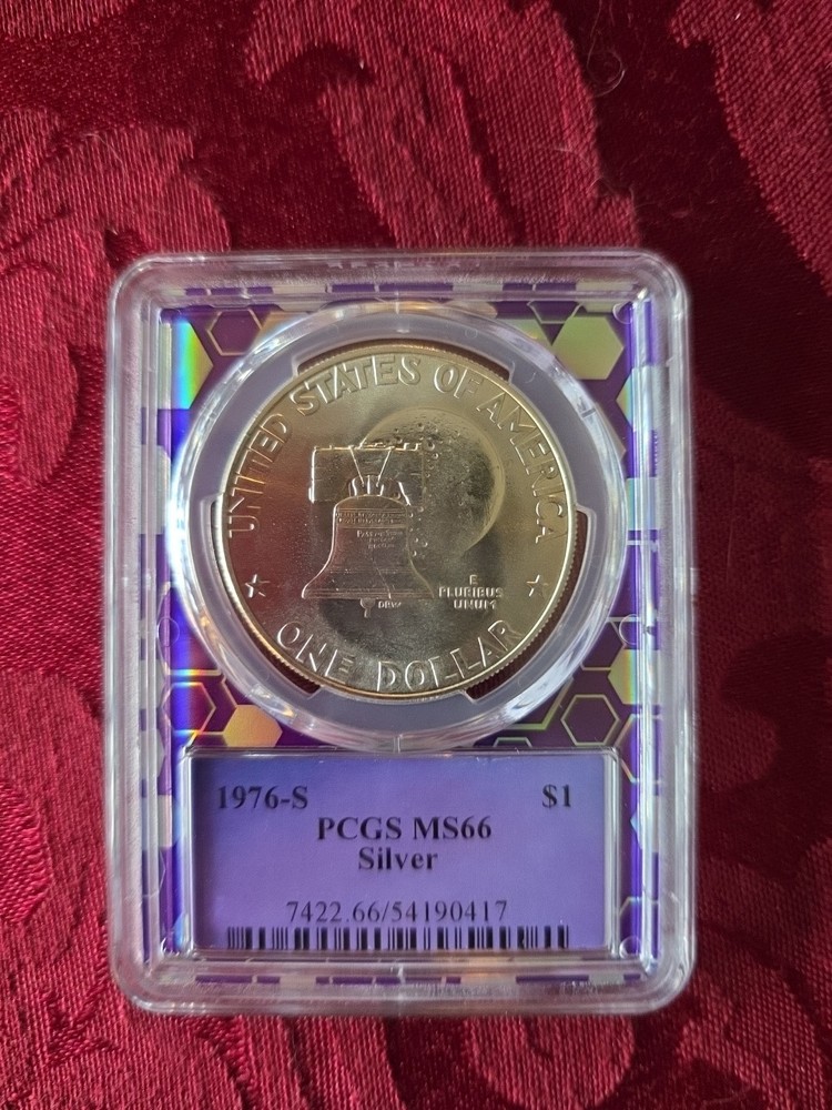 1976-S Silver Eisenhower Dollar – PCGS MS66 – Bicentennial Ike $1 – Trader...