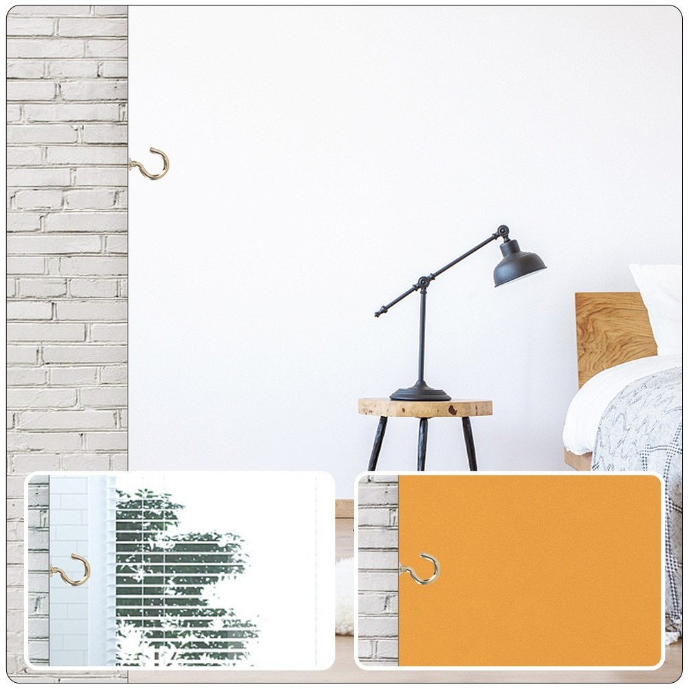 50 Pcs Screw Hooks Iron Heavy Duty Self Tapping Hanging Hooks