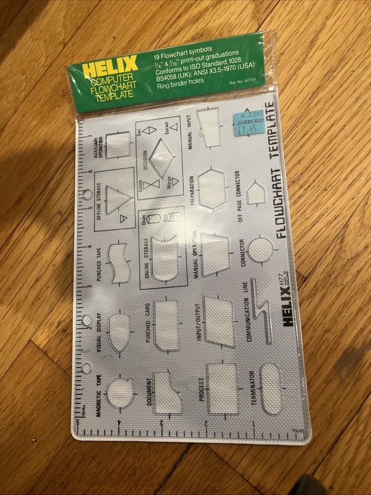 Vintage 2- HELIX H77 & H79 Flowchart Template - Stencil