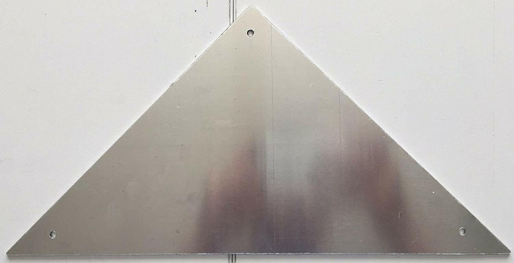 State Truss Construction Sign-R Triangular (White,Reflective Alumi...-REF24-1027