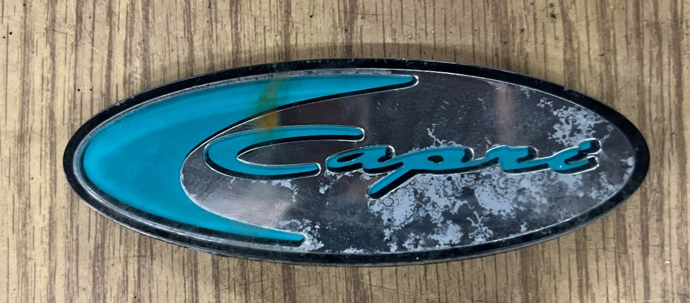 Bayliner Capri 1854 SF Side Emblem Weathered