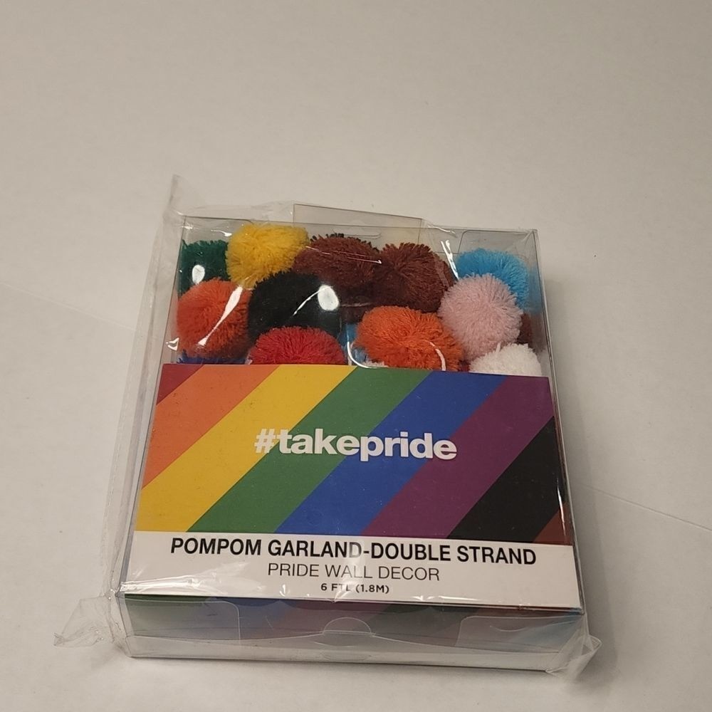6 ft (#takepride) PomPom Double Strand Wall Decor