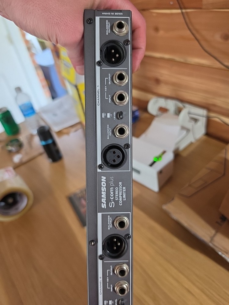 Samson S-Com Plus Stereo Compressor/Limiter 4-Channel Dynamics S Com, READ