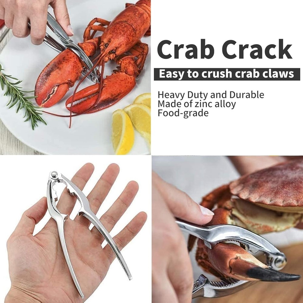 Professional 33-Pc Crab and Lobster Tool Set - Durable, Easy to Clean, Elegant