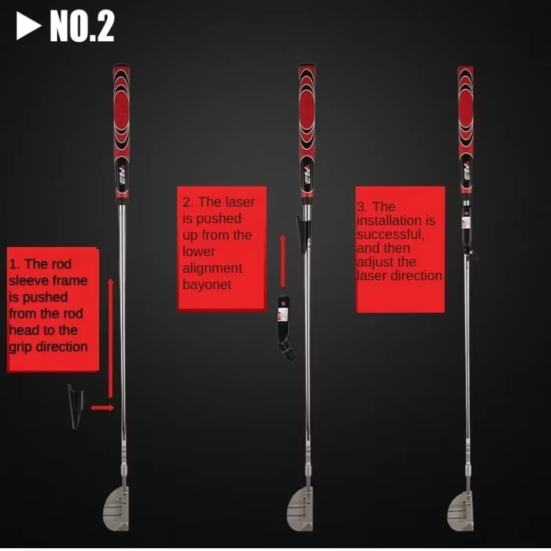 Golf Putter Laser Alignment Trainer Putting Aid Indoor Practice Guide Tool