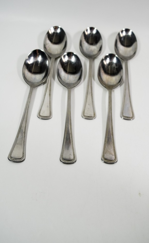 OneidaCraft Stainless NEEDLEPOINT Be 30 PC Flatware Set Forks Spoons Knives 6set