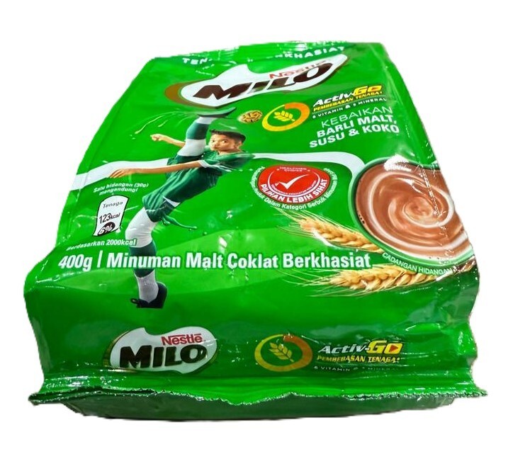 Nestle Milo Activ-Go Energetic Drink Softpack 400g- 1 Pack