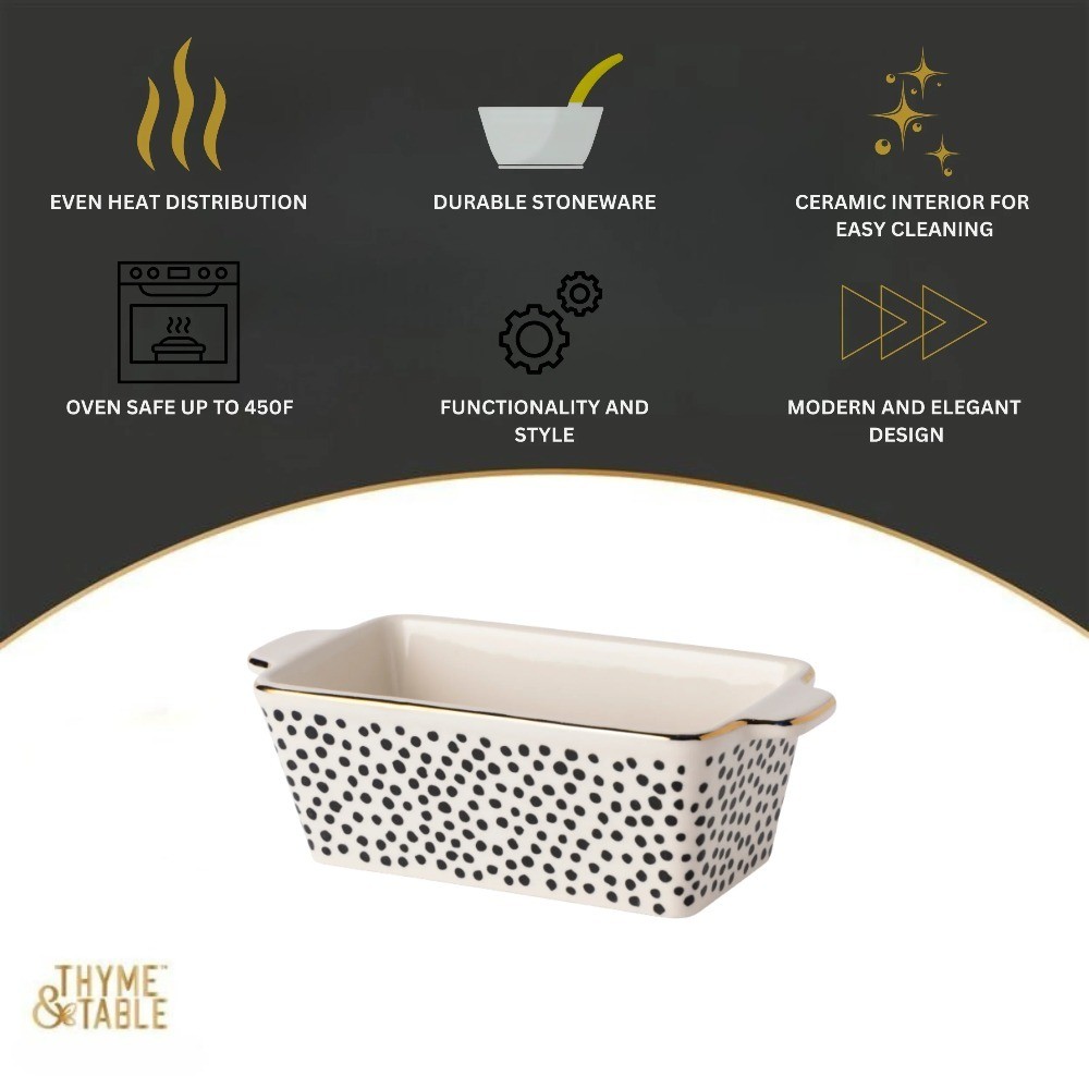 Ceramic Mini Loaf Pan 3.5 Inch Small Baking Dish for Oven Use