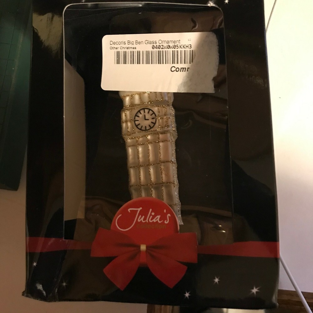 Big Ben Blown Glass Ornament - B