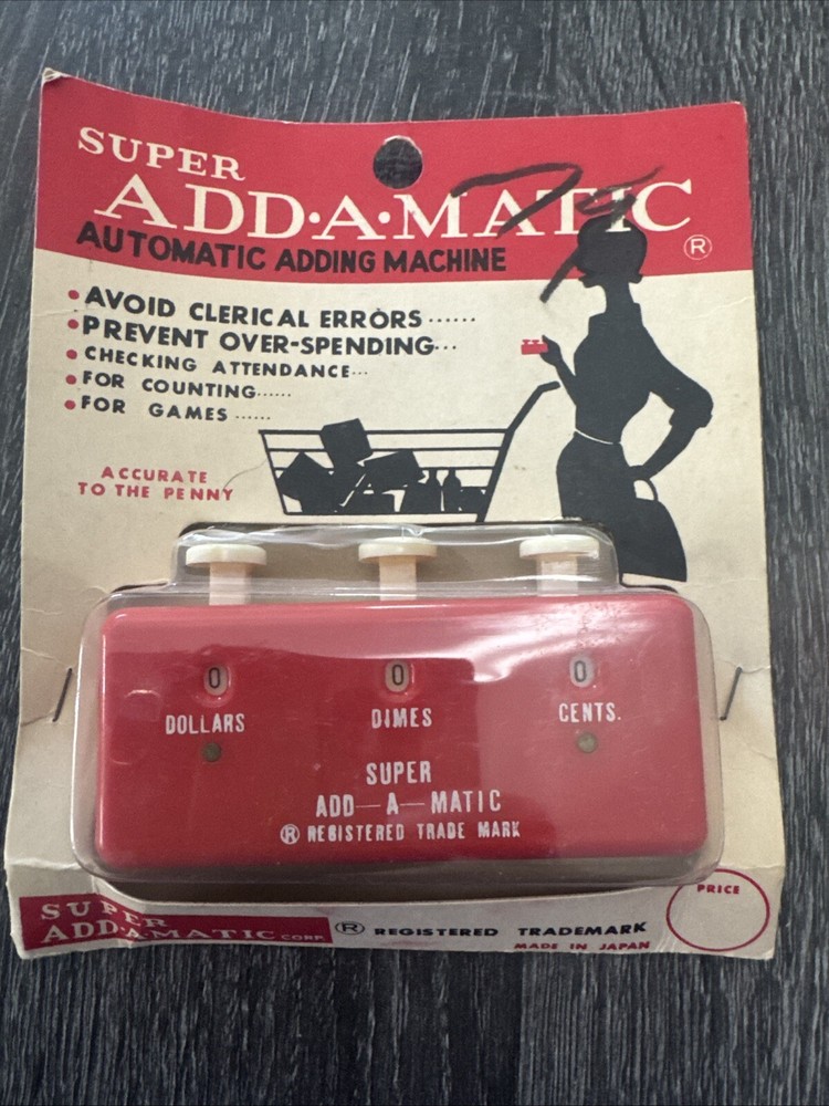 Vintage Add-A-Matic Automatic Adding Machine