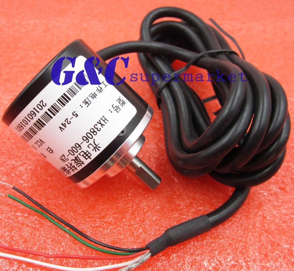 NEW Incremental Rotary Encoder 600p/r 6mm Shaft 5-24vdc