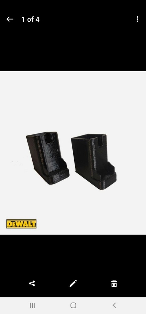 **2 Pack** Dewalt 18V Battery Holder Wall Mount