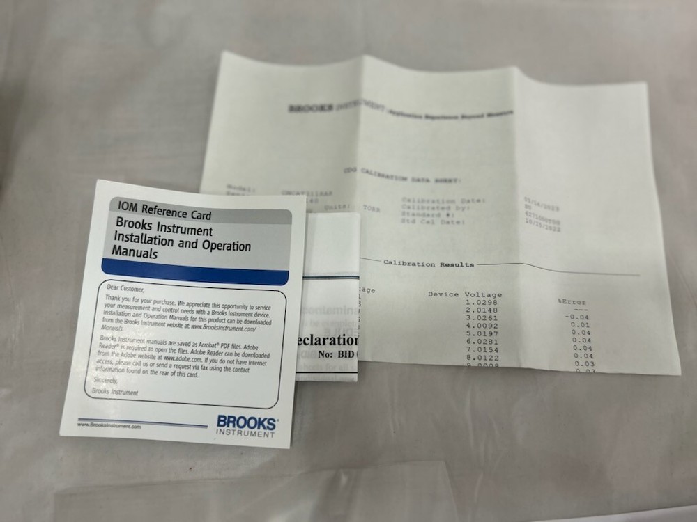 Brooks Instrument Capacitance Manometer CMCAT311RAR