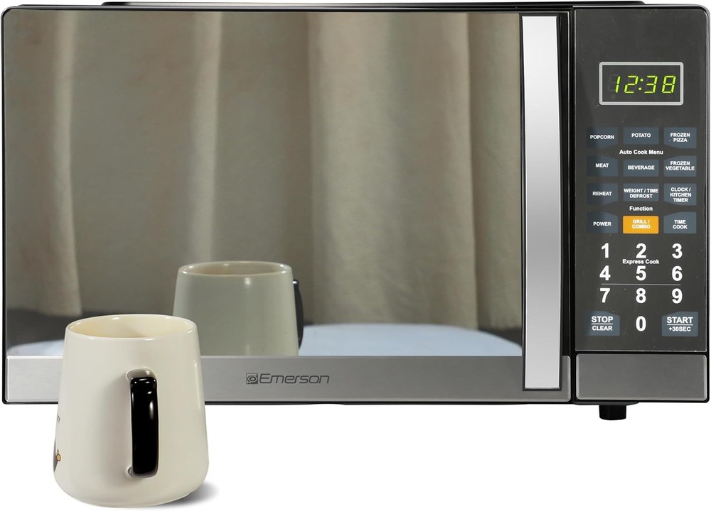 Microwave with Built In Grill Function Stainless Steel