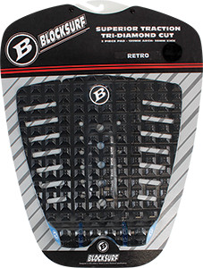 BLOCK SURF RETRO TAILPAD BLK/BLUE