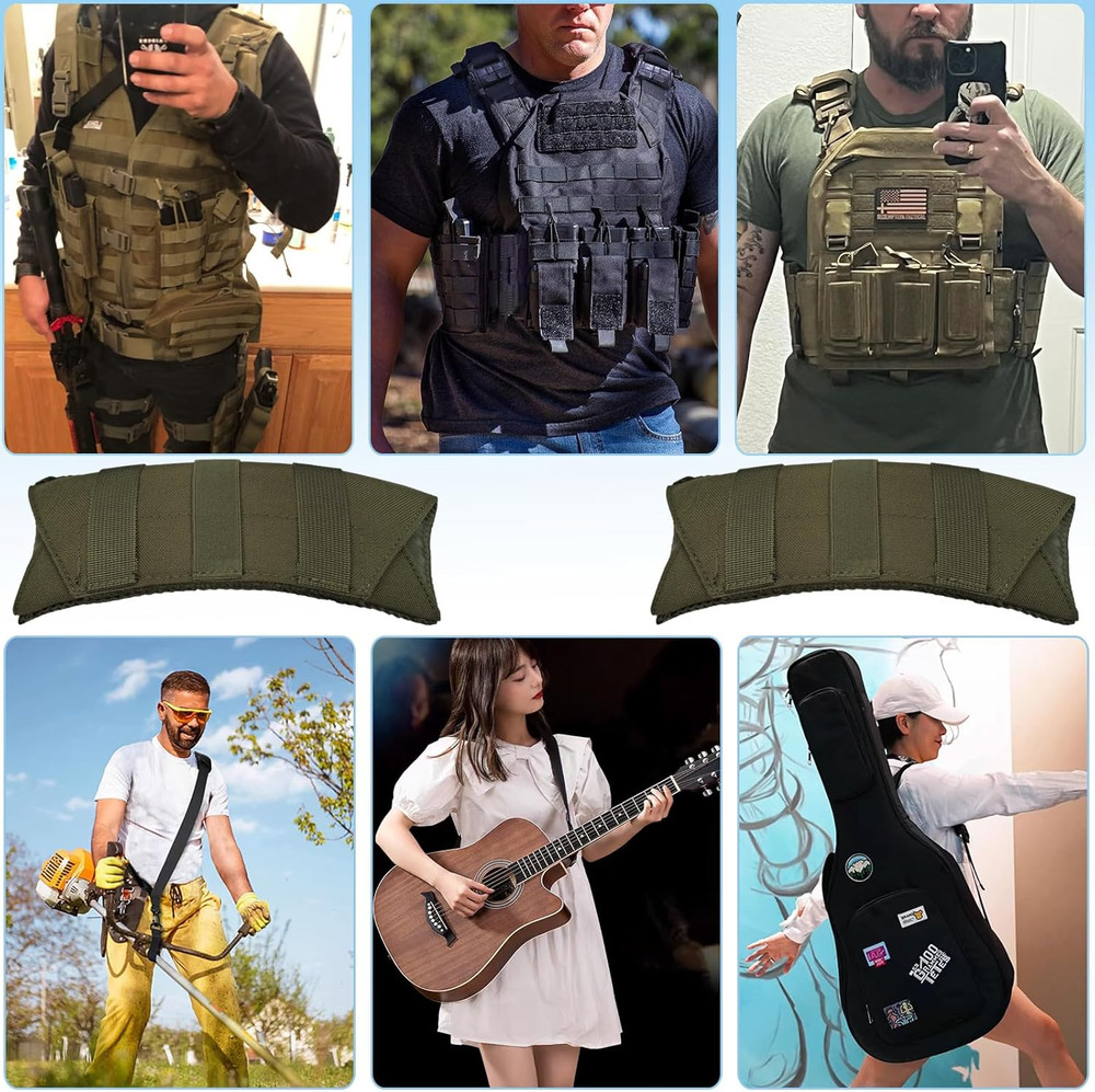 Ultra Thick Shoulder Strap Pad 2 Pack, Heavy Load Backpack Strap Pads, High Elas