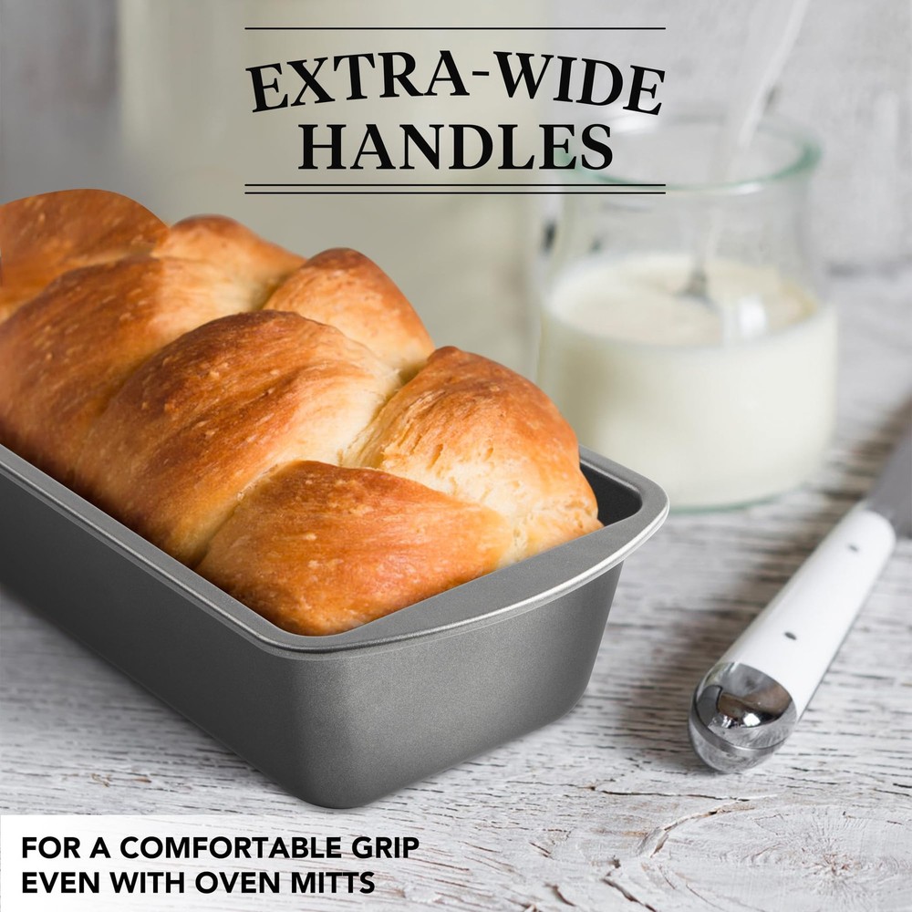 Extra Large Bread Pan, 13 x 5 Long Loaf Pan, Nonstick Baking Pan, Rectangular Lo
