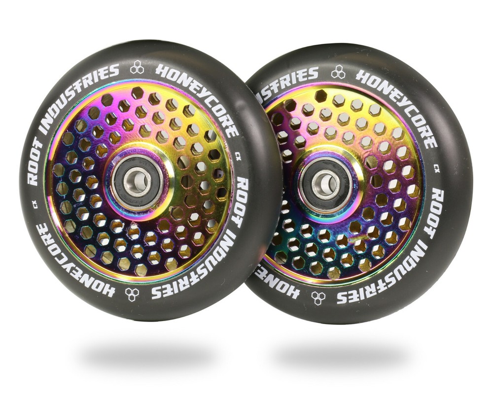 Root Industries HoneyCore Wheels 110mm - Black/Sky Blue (Pair)