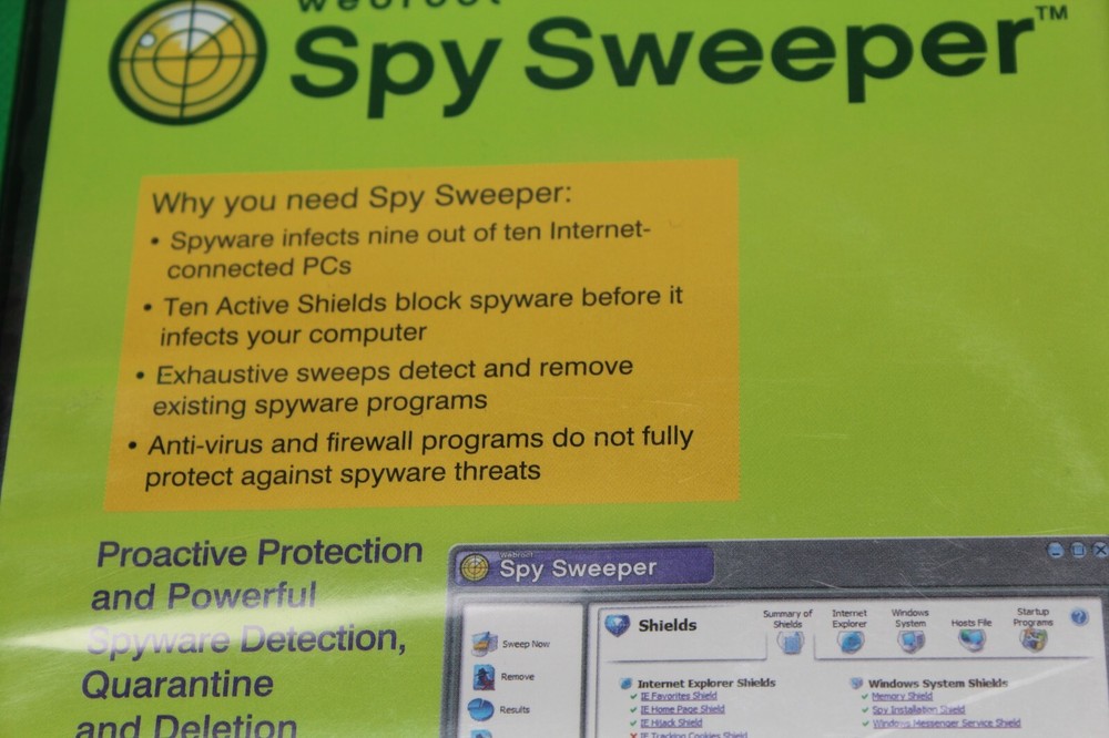 Webroot Spy Sweeper CD Rom Brand New In Plastic Wrap 2004