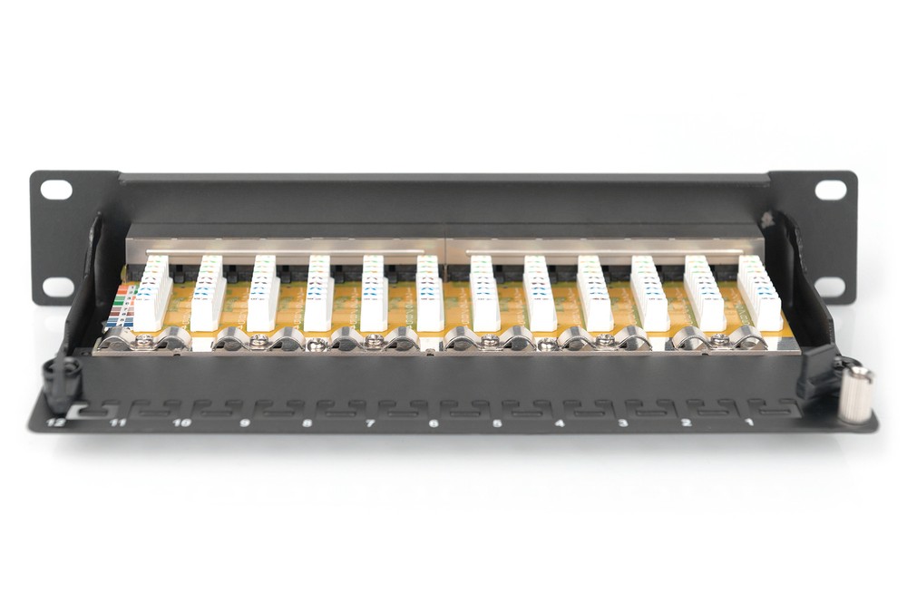 Digitus CAT 6, Class E Patch Panel, shielded, black