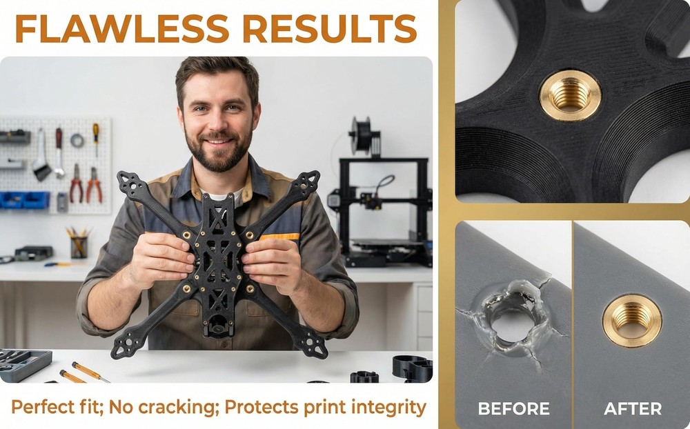 M3 Threaded Inserts Set –420Pcs Heat Bolts Nuts with Insert Tip and...