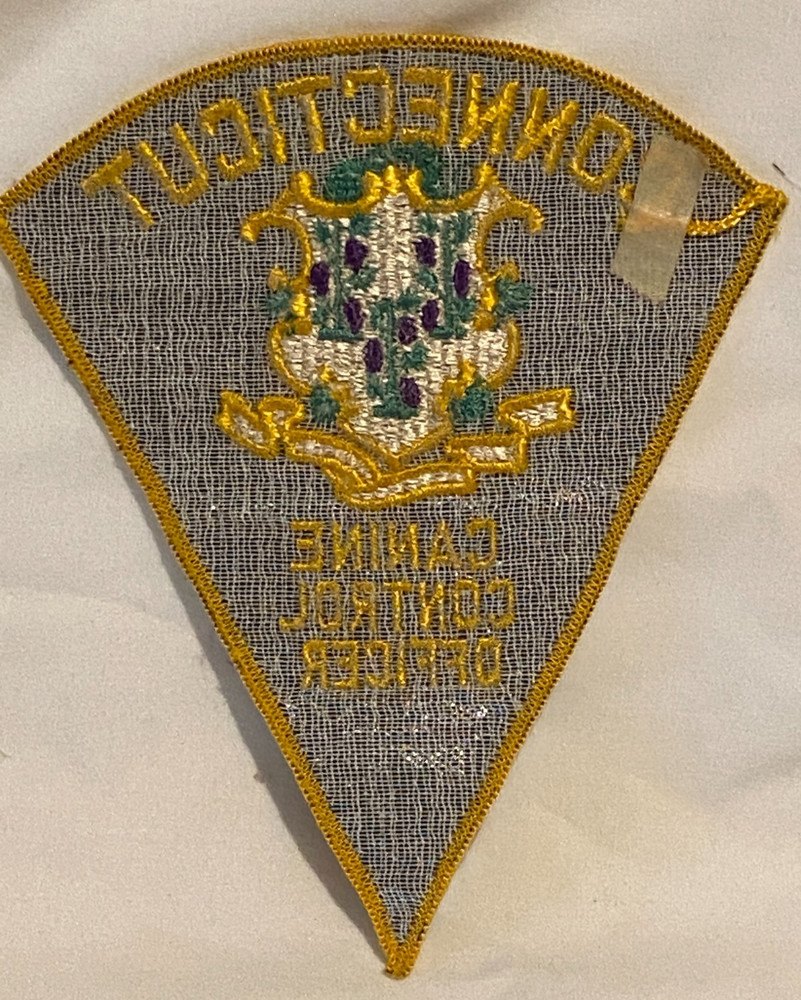 Connecticut Canine Control Officer Embroidered Patch Obsolete