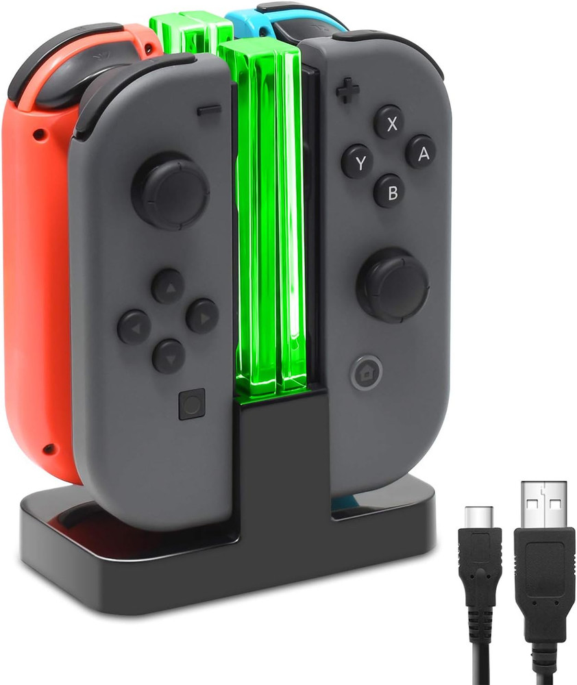 Fastsnail Charging Dock for Nintendo Switch Joy-Con & OLED with LED Indicator