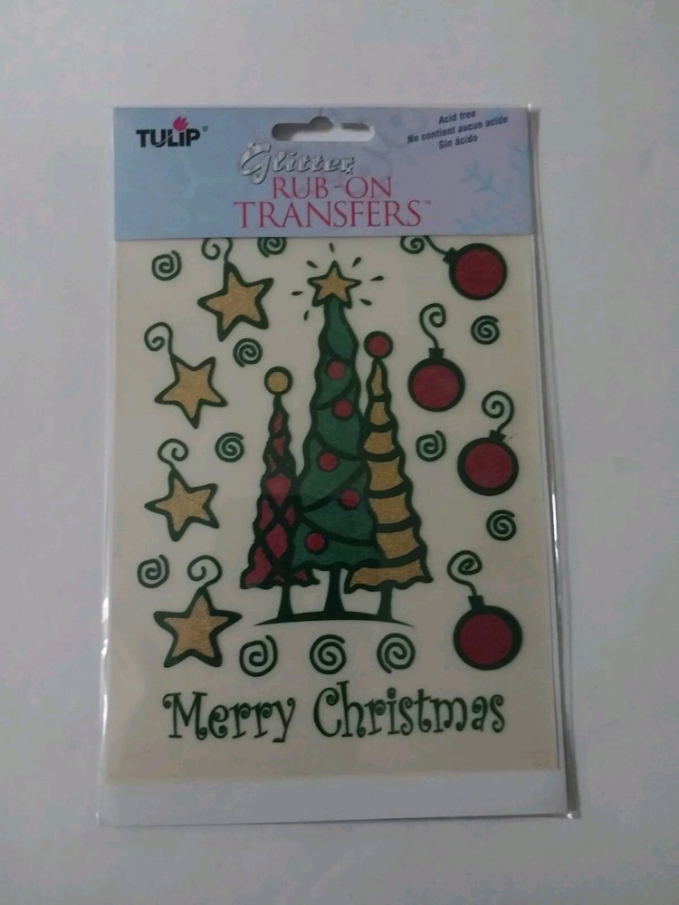Tulip Glitter Rub- On Transfer