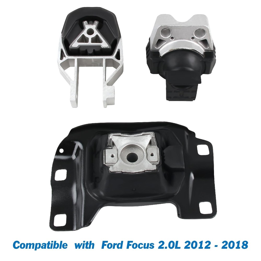 Engine Mount & Trans Mount Rear & Front Kit 3Pcs Replacement for Ford Focus 2...