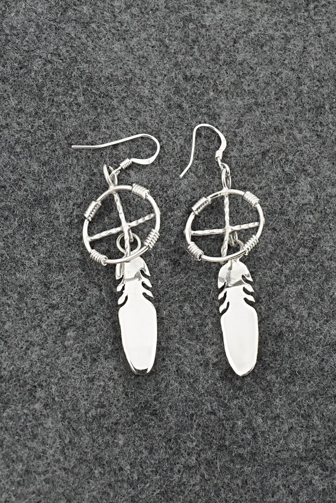 Turquoise & Sterling Silver Earrings - Sharon McCarthy