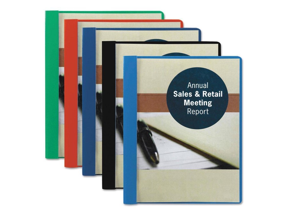 Smead 87452 Blue Clear Front Report Covers
