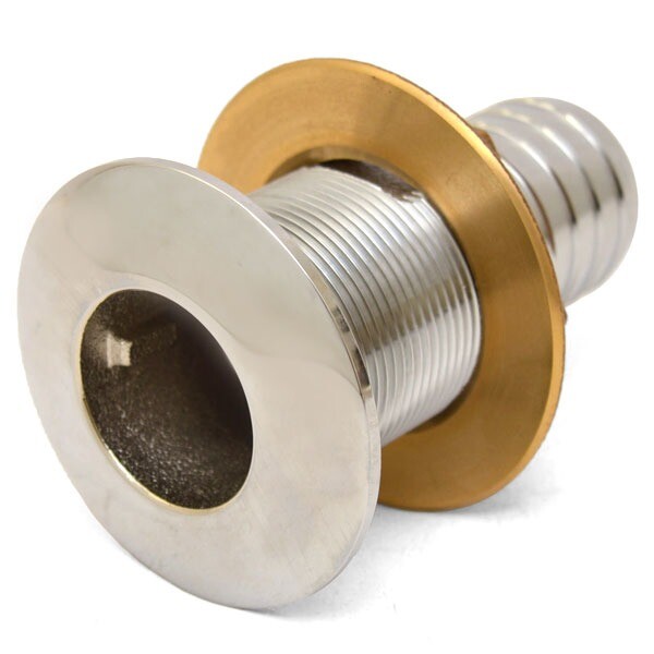 Crownline Boat Thru Hull Fitting | 1 1/2 Inch Stainless Steel