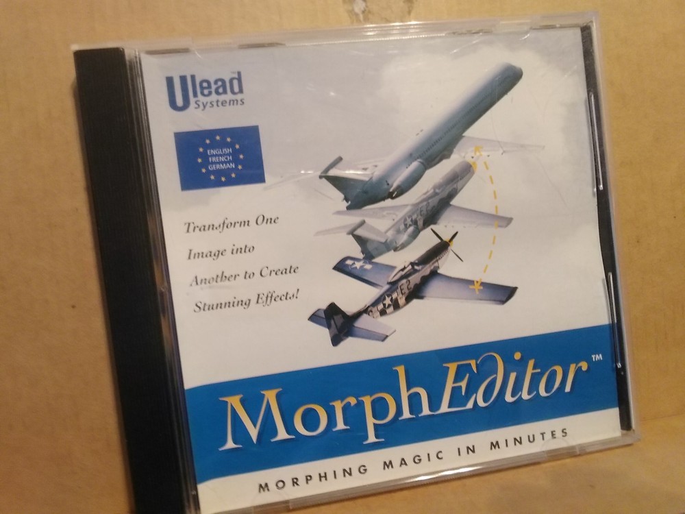 Ulead Systems Morph Editor Transform one image into another create effect magic