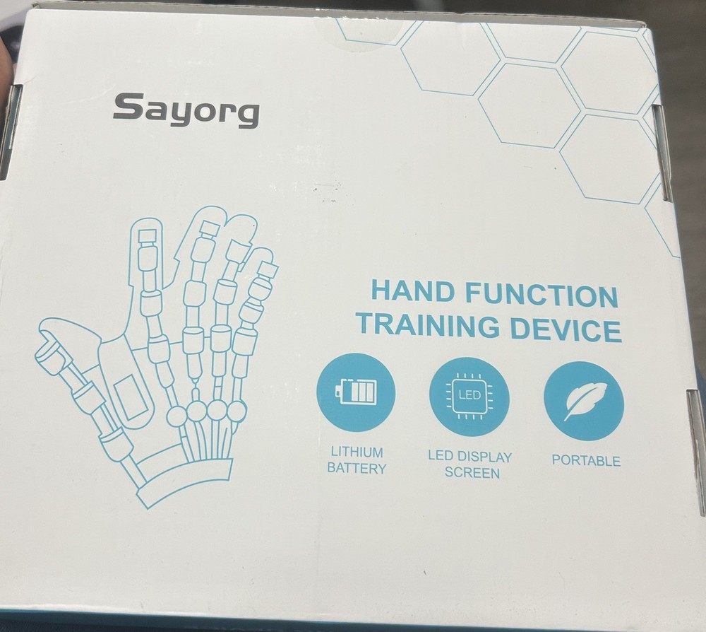 Sayorg Left Hand Function Stroke Rehab Robot Training Device Glove, Size Medium