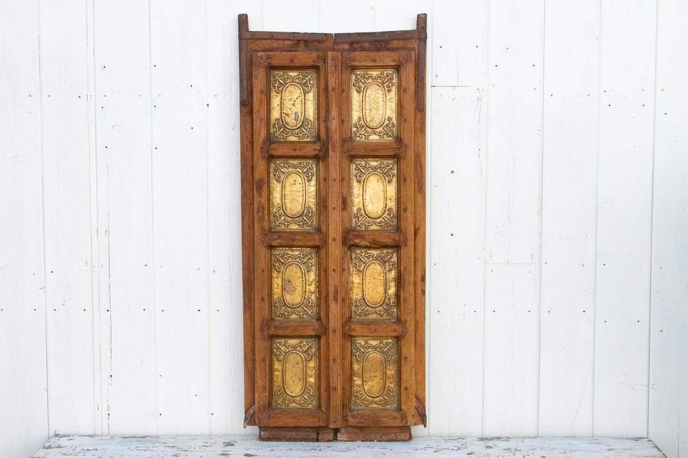 Antique Brass Inset Indian Doors