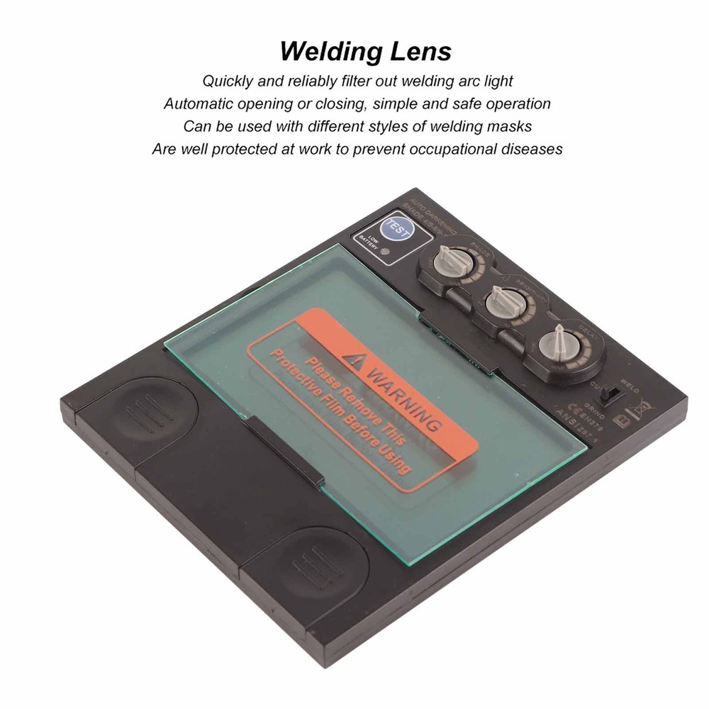 Welding Lens Solar Automatic LCD Dimming Shade Horizontal Power Electronic Tool