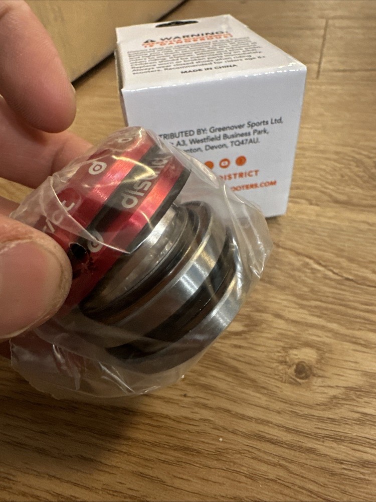 District S-Series Pro Scooter Integrated Headset - Red